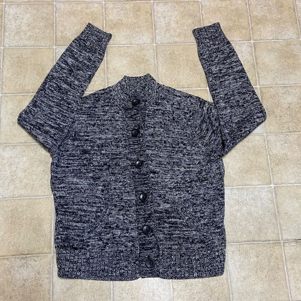 High Sierra Black and White Knit Cardigan Size XL